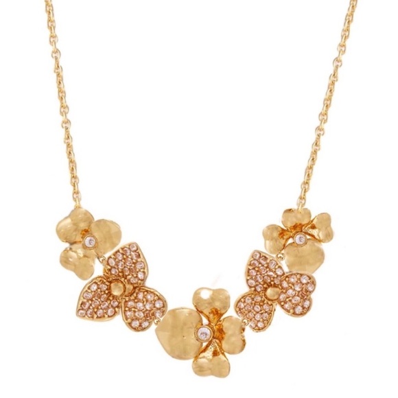 kate spade Jewelry - KATE SPADE • Gold Precious Pansy Collar Necklace